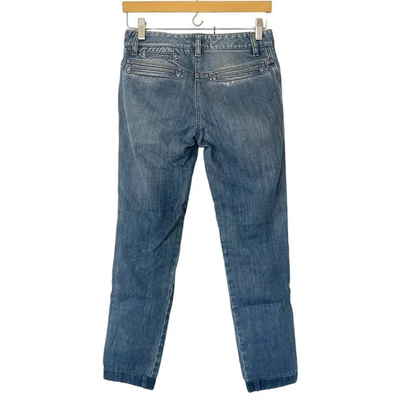 Dolce & Gabbana Distressed Medium Wash Straight Leg Jeans • Size 40 🔴 - Picture 2 of 3